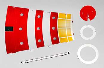 Displayaufsteller für Chutsch Display & Co, Leuchtturm, Einzelteile 