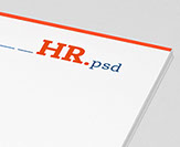 Geschäftsaustattung, Briefbogen für Hoppe+Ruthe EBV, Medien