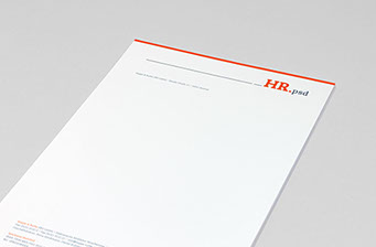 Briefbogen für Hoppe+Ruthe, Medien 