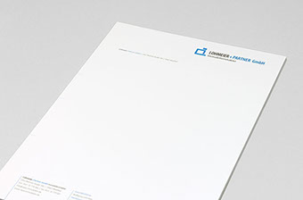 Briefbogen für Lohmeier und Partner GmbH, Immobilienmakler 