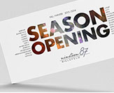 Mailing, Einladungskarte zur Saison Eröffnung für Nineteen 87