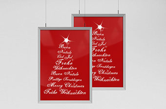 Plakat Texte Weihnachten für Prodeco 