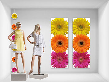 Gestaltung von Plakate für Schaufenster-Werbung für Prodeco 