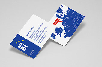 Visitenkarte für die Stadt Bielefeld, Europa 