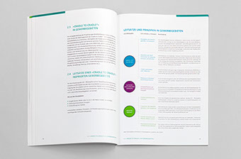 Broschuere für die Stadt Bielefeld und der WEGE mbH, C2-bizz, Doppelseite Gewerbegebiet 