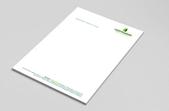 Geschäftspapiere, briefbogen für Hoffmann Garten und Forst