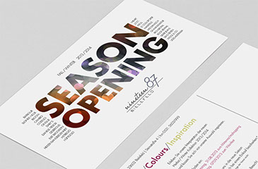 Mailing, Einladungskarte zur Saison Eröffnung für Nineteen 87, Detailausschnitt 